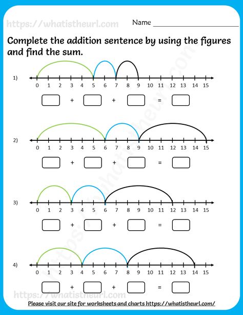 Addition On Number Line Worksheet, Addition Number Line Worksheets, Number Worksheets For Grade 1, Number Lines 2nd Grade, Number Line Addition Worksheet, Number Line Worksheet, Number Line Addition, Worksheets For Grade 2, Number Line Activities