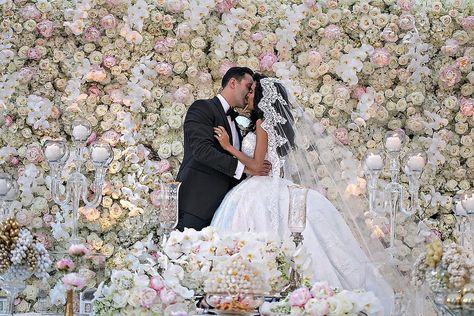 Former 'Shahs of Sunset' star Lilly Ghalichi marries Dara Mir in lavish Beverly Hills wedding  Former Shahs of Sunset star Lilly Ghalichi is officially off the market. #KUWTK @KUWTK #ShahsofSunset #KimKardashian #KanyeWest @ShahsofSunset Lilly Ghalichi Wedding, Star Lilly, Persian Weddings Sofreh Aghd, Custom Bridal Dress, Shahs Of Sunset, Lilly Ghalichi, Iranian Wedding, Beverly Hills Wedding, Opulent Wedding