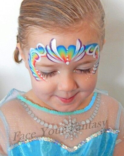 Hn Fairy Face Painting, Peacock Face Painting, Face Painting For Kids, Face Paint Party, Face Painting Images, Rainbow Face Paint, Princess Face Painting, Fairy Face Paint, Fairy Face