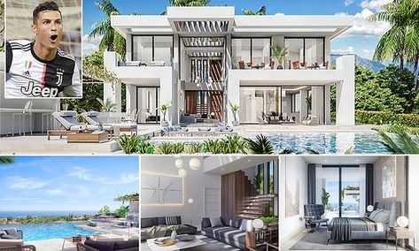 Ronaldo House, Cristiano Ronaldo House, Ronaldo News, Open Staircase, Floating Staircase, King A, Cinema Room, Conor Mcgregor, Holiday Villa