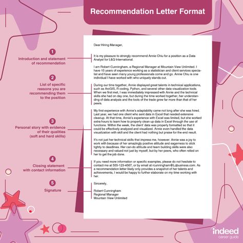 How to Write a Letter of Recommendation (With Template and Example) | Indeed.com How To Write A Letter Of Recommendation For A Student, How To Write A Letter Of Recommendation, Writing A Letter Of Recommendation, Letter Of Recommendation For Student, Reference Letters, Difficult Employees, Letters Of Recommendation, Lamar University, Recommendation Letter