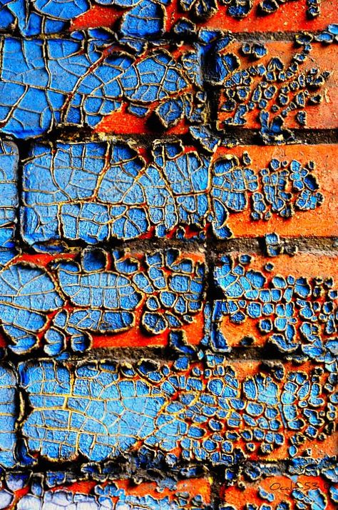 Toronto View, Nature Pattern, Texture Inspiration, Peeling Paint, Pattern Texture, Abstract Photography, Blue And Orange, Patterns In Nature, Complementary Colors