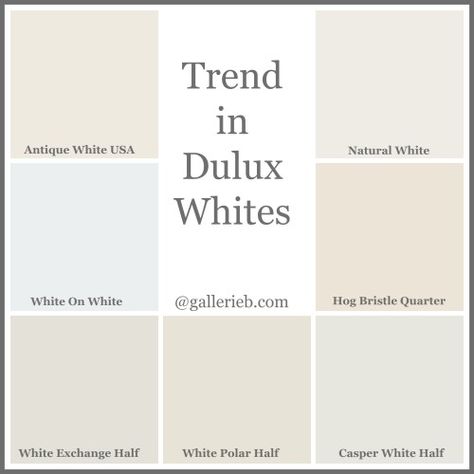 What's Trending In Dulux Paint Colours: Gallerie B Dulux Natural White, Dulux White, Dulux Paint Colours, Paint Colors For House, Colors For House, Beige Paint Colors, Interior Paint Colors Schemes, House Paint Color Combination, Choosing Paint Colours