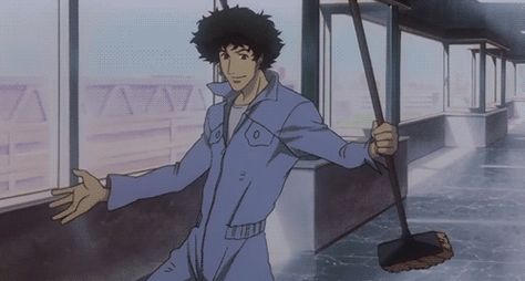 decided to make all the cowboy beop gifs ive saved public, its all good stuff. you know, space cowboy. watch some one repost it all and make it to the front page. - Imgur Cowboy Bebop Movie, Cowboy Bebop Tattoo, Cowboy Bebop Anime, Spike Spiegel, See You Space Cowboy, Space Cowboy, Space Cowboys, Arte Cyberpunk, Animation Reference