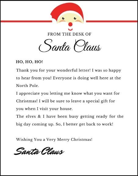 Santa Claus Letterhead, Printable Letter From Santa, Letter From Santa Template, Santa Letterhead, Free Letters From Santa, Santa Writing, Santa Template, Letter Template Word, Santa Letter Template