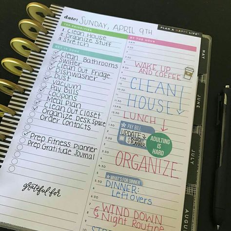 Planner Organization Ideas Layout, Organizing Journal, Planner Organization Ideas, Organizations Ideas, Create 365 Happy Planner, Planners Ideas, Planning Life, Happy Planner Layout, Planner Tips