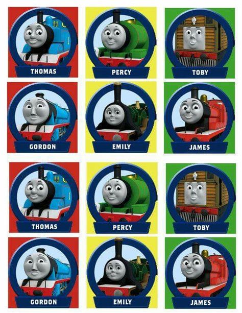 Friends Cupcake Toppers, Thomas Train Birthday, Thomas Party, Train Images, Thomas Birthday Parties, Thomas The Train Birthday Party, Thomas The Train Party, Thomas Birthday, Thomas Train