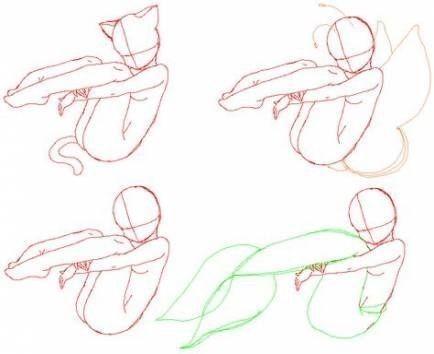 Couples Sketches, Sketch Poses, Mermaid Drawings, Body Drawing Tutorial, Different Poses, Figure Drawing Reference, Poses References, Anime Drawings Tutorials, Body Poses