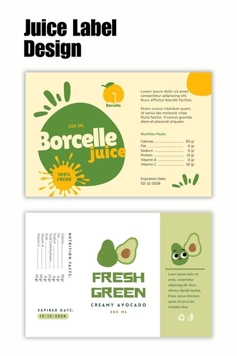 "A colorful and eye-catching juice label design featuring fresh fruits and bold typography, ideal for enhancing brand visibility and appeal." Juice Label Design, Juice Label, Juice Branding, Drink Labels, Design Concepts, Marketing Design, Fresh Design, Product Label, Food Packaging