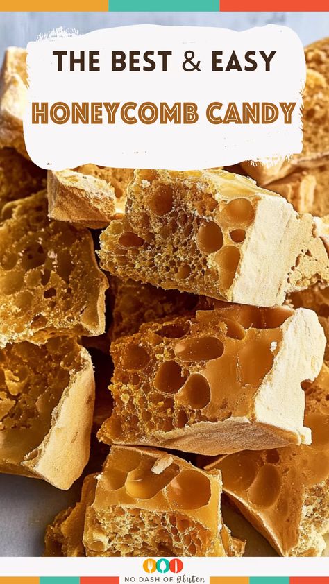 Make Honeycomb, Honeycomb Candy Recipe, Eating Honeycomb, Honeycomb Butter, Honey Treats, Honeycomb Toffee, Honey Snacks, Honeycomb Recipe, Honeycomb Candy