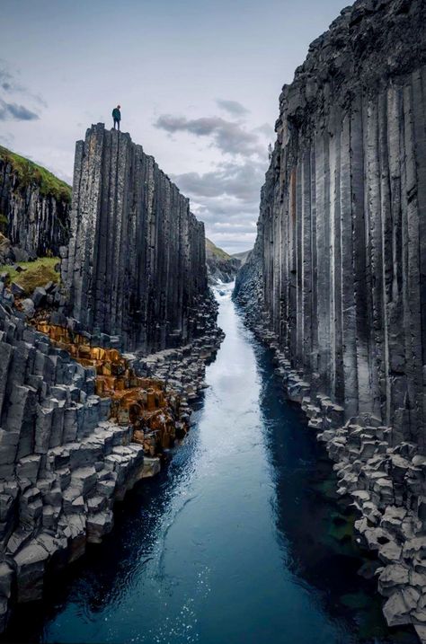 Stuðlagil Canyon in East Iceland Iceland Island, Basalt Columns, Visit Florence, Iceland Travel, Canon Photography, Travel Alone, Nature Landscape, Album Photo, Solo Travel