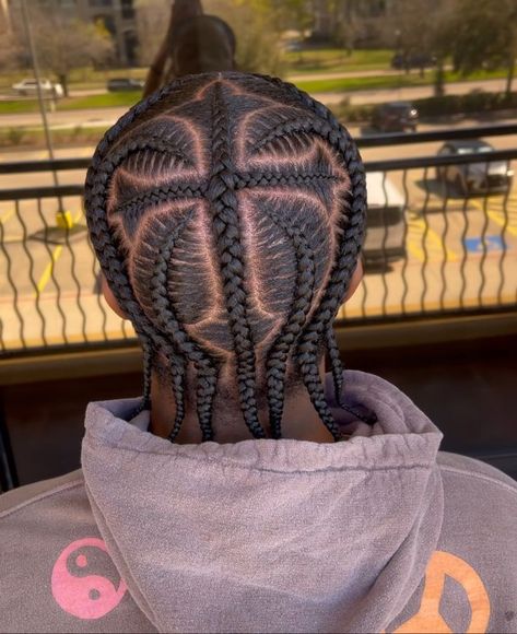 Male Hair Braiding Styles, Mens Braided Styles, Wedding Braids For Men, Chrome Heart Braids Men, Cross Braids Hairstyles Men, Chrome Heart Braids, Scalp Braids For Men, Black Braids Men, Men’s Braided Designs