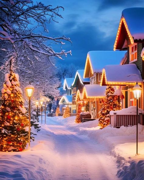 Jingle all year | 1️⃣7️⃣1️⃣ days til Christmas 🎄 #christmaspage #jingleallyear #spreadingcheer #2024 #themostwonderfultimeoftheyear🎄 #peace #joy #love… | Instagram Christmas Village Photography, Village Background, Winter Lovers, Christmas Nostalgia, Beautiful Christmas Scenes, Frozen Art, Richard Chamberlain, Snowy Night, Automobile Advertising