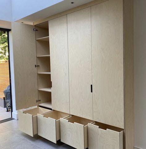 These ideas are so you - angelasdanforth@gmail.com - Gmail Plywood Wardrobe Design, Plywood Closet, Garage Kasten, Bedroom Built In Wardrobe, Plywood Design, Plywood Interior, Wardrobe Design Bedroom, Plywood Furniture, Built In Wardrobe