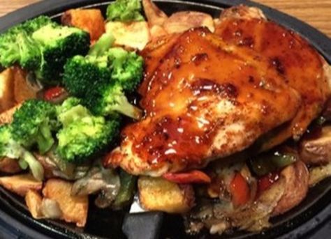 Denny's Bourbon Chicken Skillet Recipe, Denny's Bourbon Sauce, Bourbon Burger Recipe, Burbon Chicken, Bourbon Chicken Recipe, Bourbon Sauce, Bourbon Chicken, Chicken Skillet Recipes, Skillet Dishes