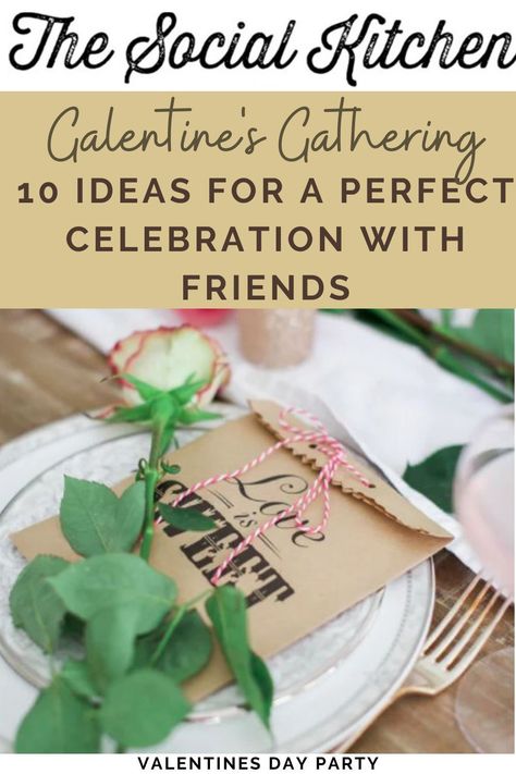 Party with Heart: 10 Ways to Celebrate Love with Your Squad. Whether it’s a Galentine’s or Valentine’s party, my top 10 tips will help you create the coyest and romantic atmosphere. Fear not, you don’t have to go all out cheesy with balloons and rose petals on the bed! Here are a few original ideas for your Valentine’s day party. #valentines #valentinesday #partyideas #galentinesday Social Kitchen, Elegant Table Settings, Pink Drinks, Romantic Atmosphere, Valentines Party, Valentines Day Party, Day Party, Diy Party Decorations, Pink Champagne