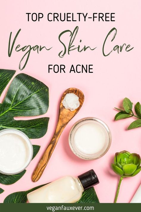 We all know that a plant-based diet is great for acne, but your skin care products should be vegan and cruelty-free, too. Here are the top cruelty-free and vegan skin care products to treat acne-prone skin. From face wash to moisturizer, here is your full skin care routine for acne with 100% vegan-friendly products. #veganbeauty #veganskincare #crueltyfreebeauty # Products For Acne Prone Skin, Skin Care Products For Acne, Vegan Skin Care Products, Cruelty Free Hair Products, Vegan Skincare Routine, Products For Acne, Cruelty Free Makeup Brands, Vegan Skin Care, Minimalist Skincare