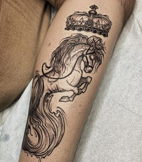 @ladywolly shared a photo on Instagram: “Kelpie with the Crown Jewels of Scotland for my very own Sweet Boy! I didn’t think the dude could get any more handsome but then he gets…” • Oct 12, 2020 at 8:57pm UTC Kelpie Tattoo, Kelpies Scotland, Ehlers Danlos Syndrome Awareness, The Crown Jewels, Ehlers Danlos, The Dude, Ehlers Danlos Syndrome, Sweet Boy, Hip Tattoo