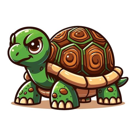 Cartoon Tortoise Drawing, Turtle Character, Turtle Mascot, Turtle Illustration Character, Old Turtle Cartoon, Cartoon Turtle, Marketing Poster, Tortoise Turtle, Cute Animal Photos