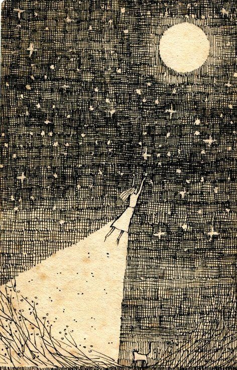 Flying to the moon John Kenn, Art And Illustration, Moon Art, Pics Art, Sun Moon, Stars And Moon, The Sky, Rocket, Beautiful Art