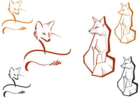 Fox Tattoo Fine Line, Fox Tattoo Small Simple, Minimalist Fox Tattoo, Fox Line Drawing, Fox Line Art, Small Fox Tattoo, Pine Tattoo, Mother Son Tattoos, Fox Tattoo Design