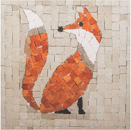 Mosaic Fox, Art Fox, Pastel Crayons, Mosaic Kits, Mosaic Frame, Art & Craft Kit, Craft Kits For Kids, Fox Design, Kids Frames