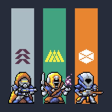 Destiny Old School Strike Team Destiny Bungie, Zelda Tattoo, Male Body Art, Destiny Game, Video Game Anime, Cool Pixel Art, Pixel Art Characters, Alien Concept, Destiny 2