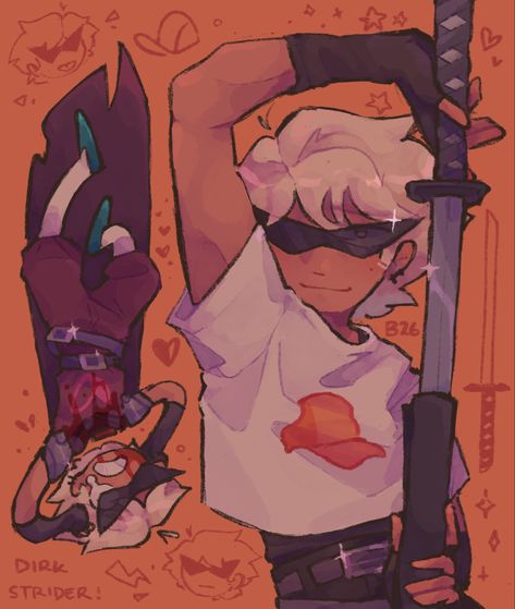 Homestuck Dirk, Dirk Strider, Homestuck Characters, Home Stuck, Homestuck, Art Inspiration Drawing, Cartoon Art Styles, Pretty Art, Cartoon Art