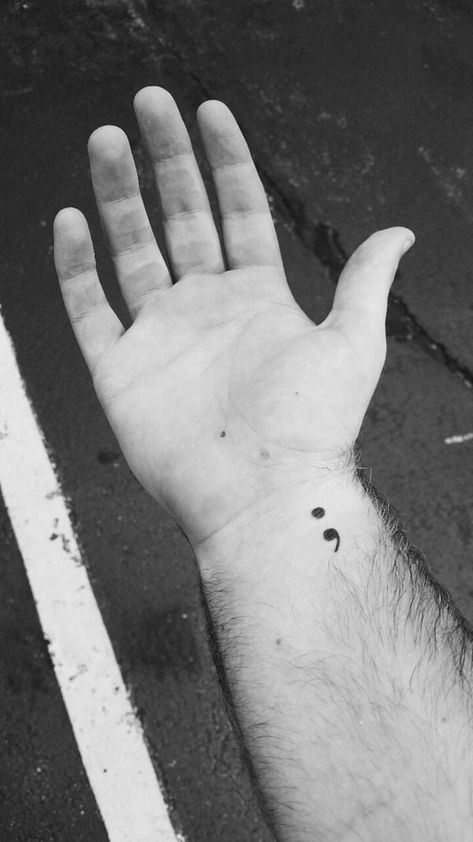 Simplistic Tattoo, Semicolon Tattoo Ideas, Semicolon Tattoos, Semicolon Tattoo, Anchor Tattoo, Great Tattoos, Simplistic Tattoos, Foot Tattoos, Matching Tattoos