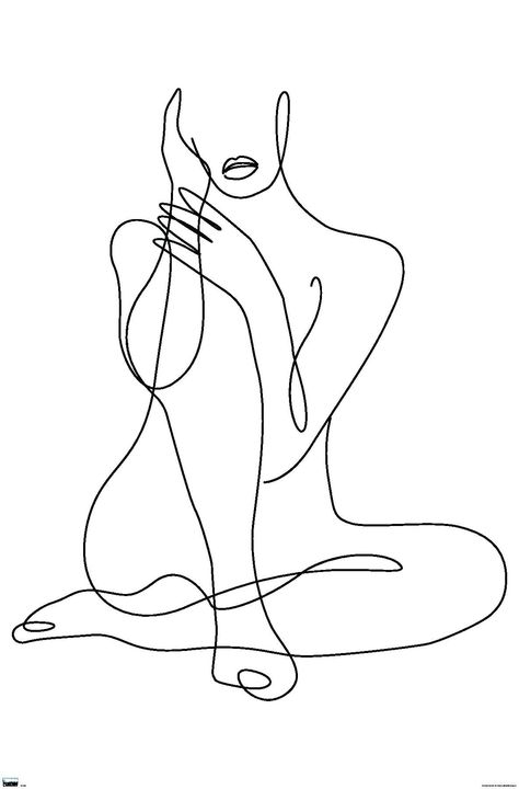 PRICES MAY VARY. THIS TRENDS WOMAN - CONTINUOUS LINE DRAWING WALL POSTER uses high-resolution artwork and is printed on PhotoArt Gloss Poster Paper which enhances colors with a high-quality look and feel. HIGH QUALITY ART PRINT is ready-to-frame or can be hung on the wall using poster mounts, clips, push pins, or thumb tacks OFFICIALLY LICENSED wall poster PERFECT SIZE for any room; poster is 22.375" x 34" EASILY DECORATE any space to create the perfect decor for a party, bedroom, bathroom, kids Wall Drawing Bedroom, Drawing Wall, Poster Sizes, Continuous Line Drawing, Wall Drawing, Easy Drawings Sketches, Wall Art Collection, Continuous Line, Trends International