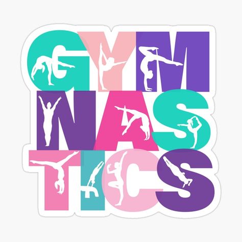 "Gymnastics word art graphic in pink, teal and purple" Racerback Tank Top for Sale by 212fonts | Redbubble Gymnastics Logo, Gymnastic Birthday, Gymnastics Gear, Gymnastics Wallpaper, Gymnastics Art, Gymnastics Birthday, Gymnastics Competition, Gymnastics Gym, Gymnastics Skills