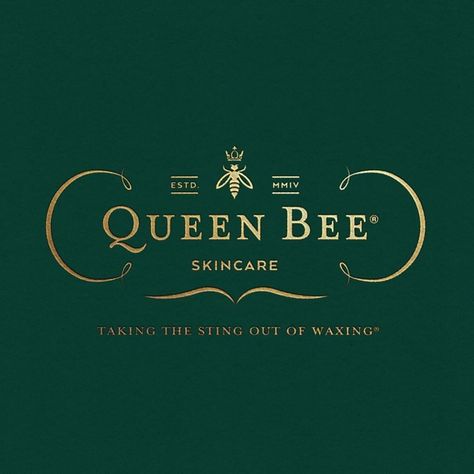 Spruzzo Brand Design on Instagram: “Queen Bee skincare by @farm_design” Queen Bee Logo, Queen Bee Illustration, Honey Bee Logo Design, Queen Bee Logo Design, Queen Bee Art Illustrations, Queen Bee Perfume, Logo Design Inspiration Branding, Farm Design, Queen Bees