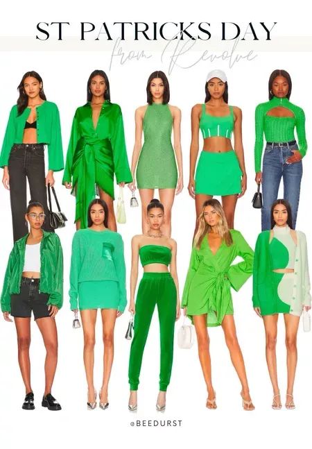 Get St. Patrick's Day ready with these adorable trendy green outfits from Revolve! LINKED BELOW Green Outfit, Winter Holidays, Holiday Outfits, St Patrick, St Patricks Day, Christmas Party, Outfit Of The Day, Cute Outfits, Clothes For Women