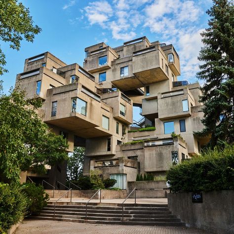 Moshe Safdie’s Habitat 67, an Architectural Icon, Arrives at a Crossroads - WSJ Experimental Architecture, Habitat 67, Moshe Safdie, Arch Drawing, Hillside Village, Looks Country, Concept Ideas, Environment Art, American Architecture