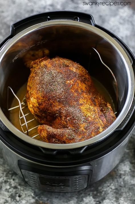 Instant Pot Rotisserie Chicken - The BEST way to make a whole chicken. This pressure cooker whole chicken recipe tastes just like a grocery store rotisserie chicken. This Instant Pot method locks in an intense amount of flavor and juice. Pressure Cooker Whole Chicken, Instant Pot Rotisserie Chicken, Best Whole Chicken Recipe, Recipes Rotisserie Chicken, Cook A Whole Chicken, Pressure Cooker Recipes Chicken, Whole Chicken Recipe, Cooking Whole Chicken, Whole Chicken Recipes