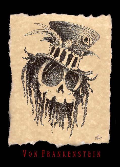 Voodoo Skull, Voodoo Doll Tattoo, Voodoo Tattoo, Papa Legba, Skull Art Drawing, Tattoo Design Book, Skull Tattoo Design, Skull Artwork, Voodoo Dolls