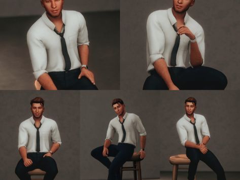 Barstool Poses, Male Modeling, Mode Poses, Sims 4 Couple Poses, Sims Stories, Sims 4 Family, Modeling Poses, Sims Four, Mirror Selfie Poses