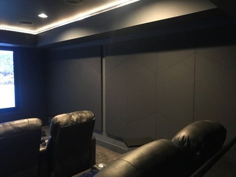 Home Theater Soundproofing | Audimute Acoustic Panels Diy, Home Cinema Systems, Acoustic Ceiling Tiles, Sound Panel, Home Cinema Room, Best Home Theater, Personalized Wall Decor, At Home Movie Theater, Home Theater Rooms