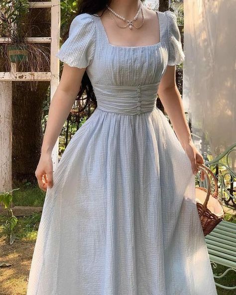 Modest Girly Outfits, Simple Frocks, Old Fashion Dresses, Modest Dresses Casual, Cute Dress Outfits, Elegant Dresses Classy, Quick Outfits, Fete Anime, Vestidos Vintage