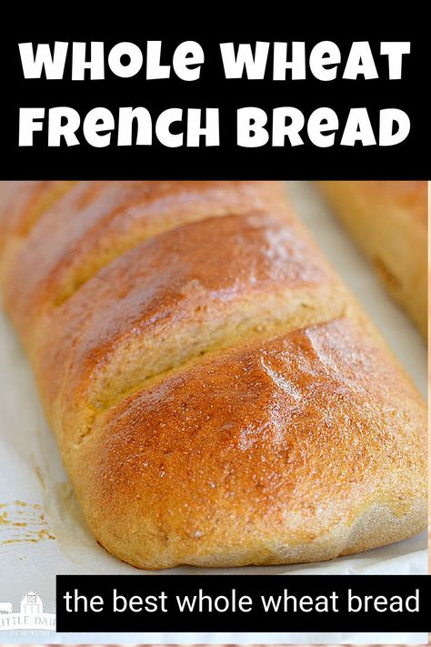 Whole Wheat Flour Recipes Healthy, Whole Wheat Garlic Bread, Wheat French Bread Recipe, Whole Wheat French Bread Recipe, French Bread Bread Machine, Fast Whole Wheat Bread Recipe, Fluffy Whole Wheat Bread, Wheat French Bread, Whole Wheat French Bread