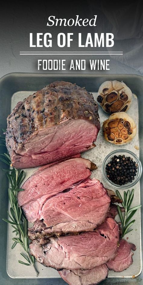 Smoked Leg of Lamb Smoked Rack Of Lamb, Leg Of Lamb Recipes, Lamb Leg Roast Recipes, Smoked Leg Of Lamb, Prime Rib Sauce, Leg Of Lamb Recipe, Smoked Lamb, Easter Dinner Menus, Boneless Leg Of Lamb