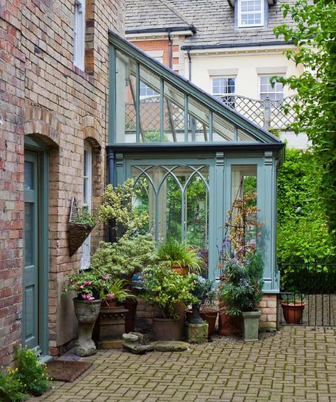 English Conservatory, Cottage Conservatory, Small Orangery, Conservatory Interiors, Kitchen Orangery, Small Conservatory, Orangery Conservatory, Lean To Conservatory, Conservatory Extension