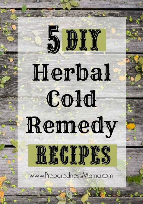 Now that fall has arrived, cold and flu season is not far behind. Make these DIY herbal cold remedy recipes ahead of time so you are ready. Herbal Cold Remedies, Fools Paradise, Prepper Ideas, Stuffy Nose Remedy, Cold Remedy, Diy Medicine, Shtf Preparedness, Cold And Cough Remedies, Homemade Products