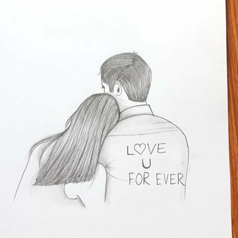 Croquis Couple, Boy And Girl Drawing, Cute Couple Sketches, Quotes Notes, Sketch Quotes, Very Easy Drawing, Pencil Sketches Easy, Pencil Drawing Images, Sketches Of Love