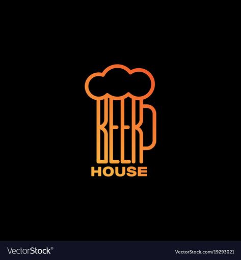 Beer House Design, Ideas Para Logos, Craft Beer Logo, Beer Logo Design, Pub Logo, Craft Beer Shop, Beer Case, Sports Design Ideas, Beer House