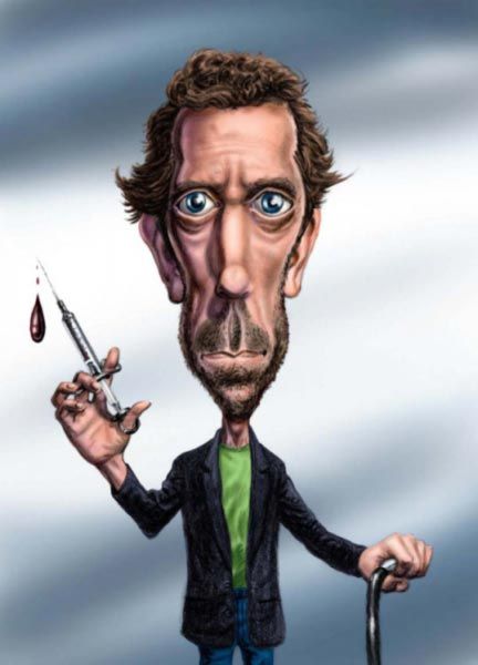 (Hugh Laurie) Dr. Gregory House - CARICATURE: http://dunway.us Dr Gregory House, Gregory House, Caricature Sketch, Goofy Drawing, Hugh Laurie, Funny Caricatures, Dr House, Celebrity Caricatures, Caricature Drawing