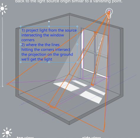 How To Draw Windows Perspective, Light Coming Through Window Drawing, Perspective Shadow, City Reference, Basics Of Drawing, Lighting Study, Window Shadow, Color Knowledge, Window Drawing