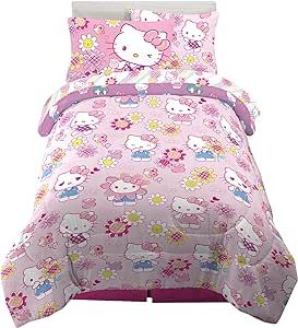 Hello Kitty Bedding, Hello Kitty Bed, Hello Kitty Bedroom, Patterned Bedding, Soft Comforter, High Quality Bedding, Bed In A Bag, Soft Bedding, Twin Size Bedding