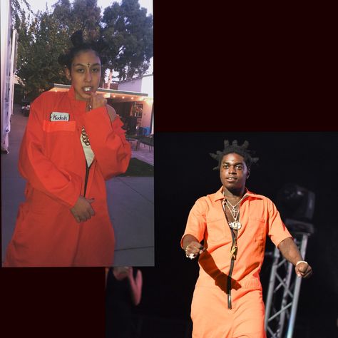 Kodak Black Costume, Rapper Halloween Costume Girl, Future Costume Ideas, Female Rapper Costume, Celeb Halloween, Rapper Costume, Drake Rapper, Future Costume, Costumes College