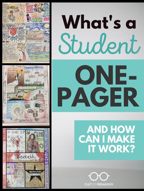 School Project Presentation Ideas, One Pagers For Elementary, History One Pager, One Pager Ideas, One Pagers, 7th Grade Reading, Social Studies Education, Cult Of Pedagogy, 6th Grade Reading